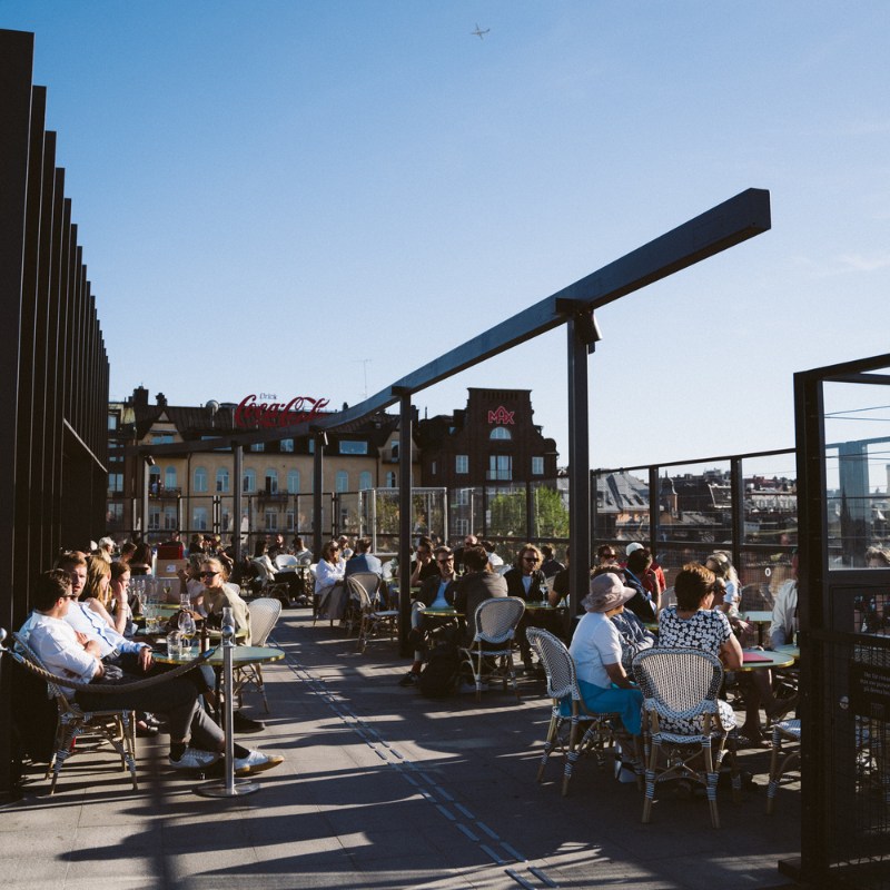 Gondolens uteservering vid Bar Zeppelin